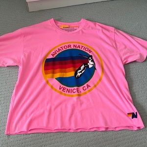 Aviator Nation crop tee